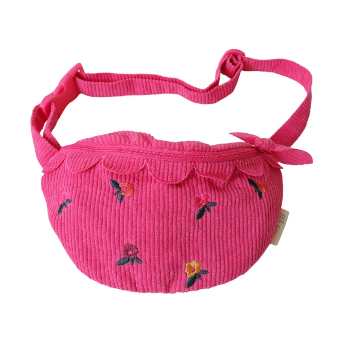 Sac banane enfant velours rose - La vie en rose