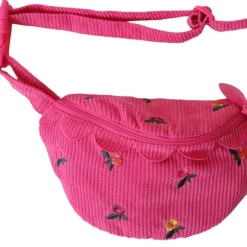 Sac banane enfant velours rose - La vie en rose