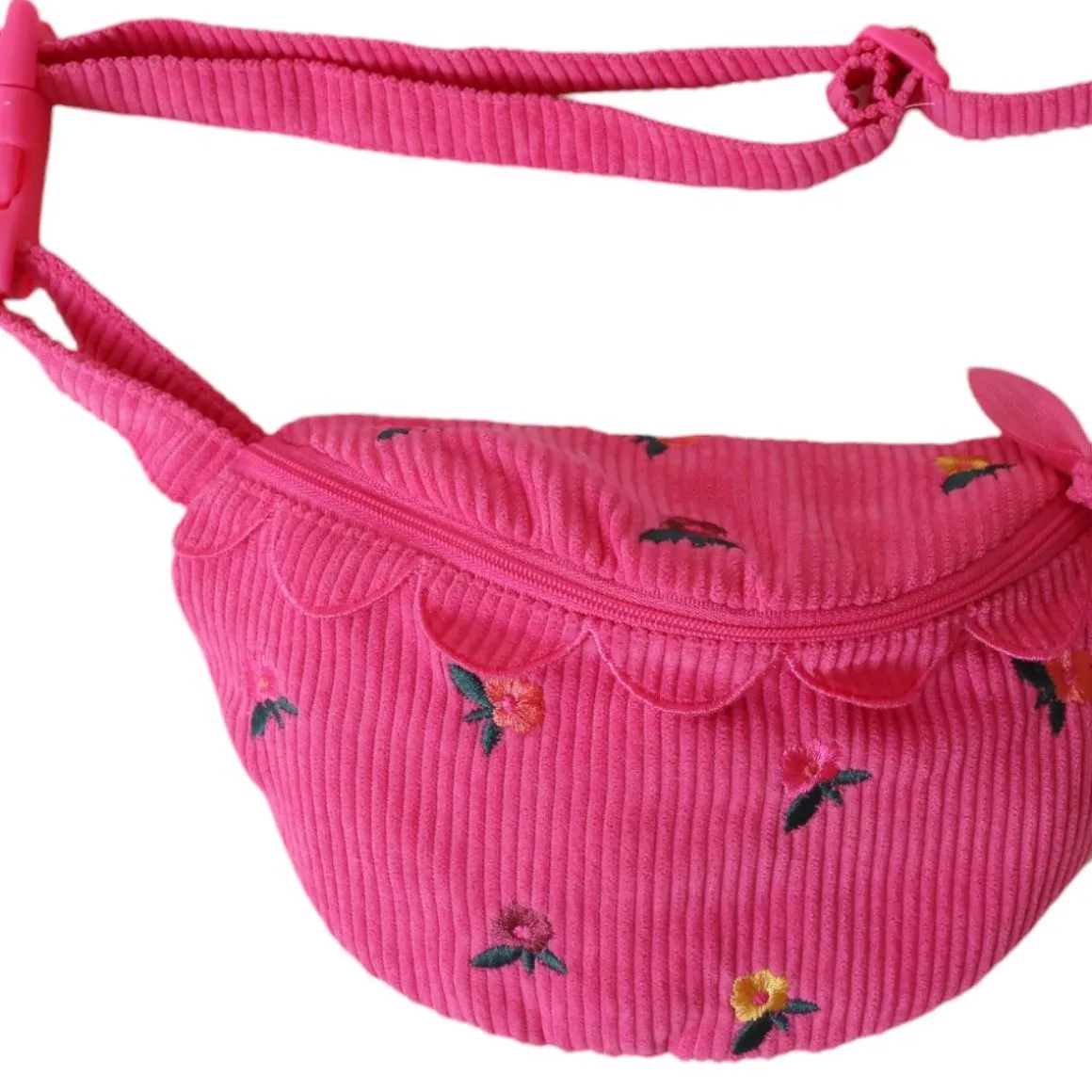 Sac banane enfant velours rose - La vie en rose