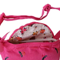 Sac banane enfant velours rose - La vie en rose
