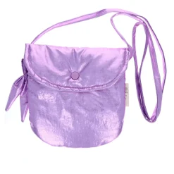Sac bandoulière enfant métallisé violet