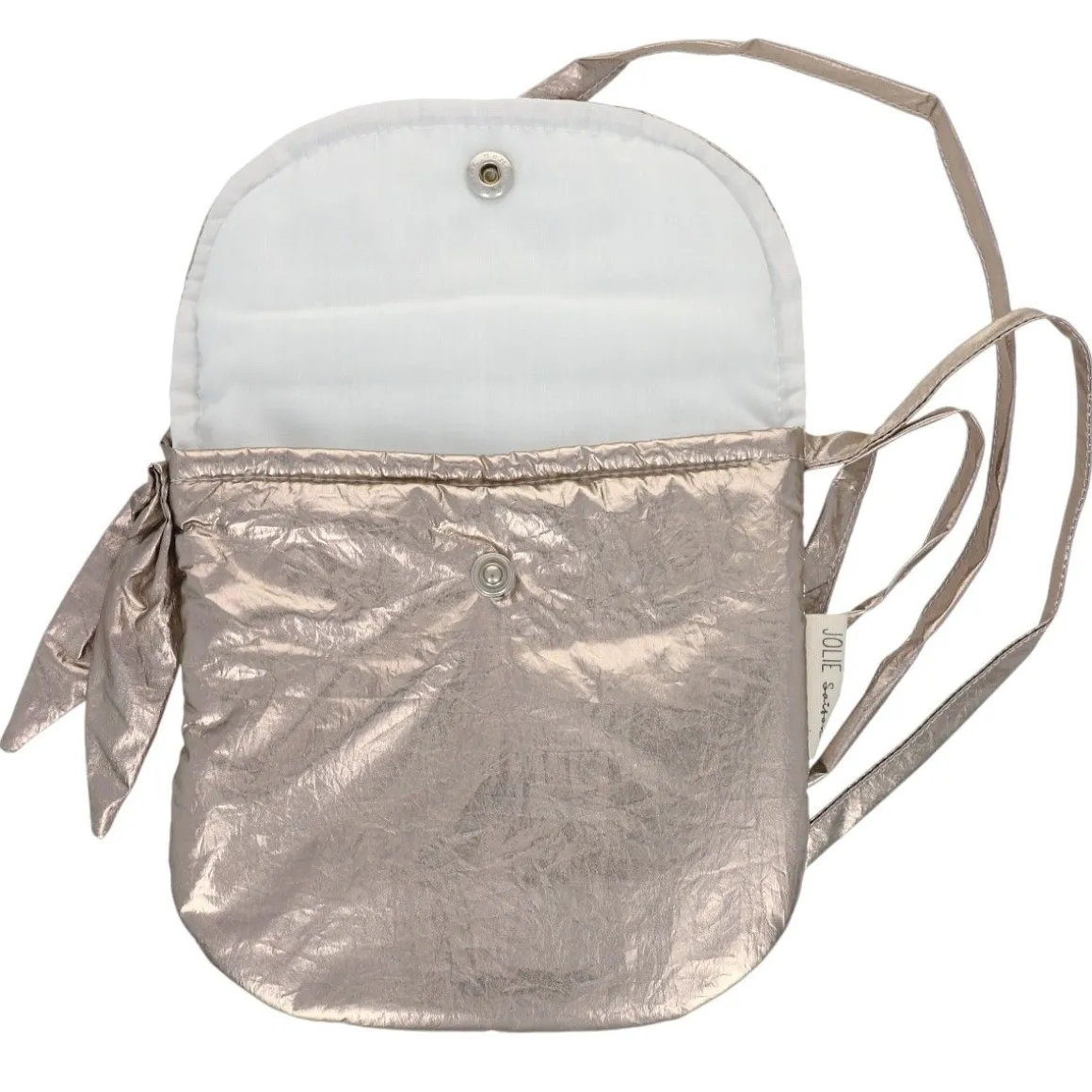 Sac bandoulière enfant métallisé doré