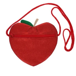 Sac bandoulière pomme rouge à paillettes - Dans mon jardin