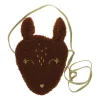 Sac biche bouclette marron