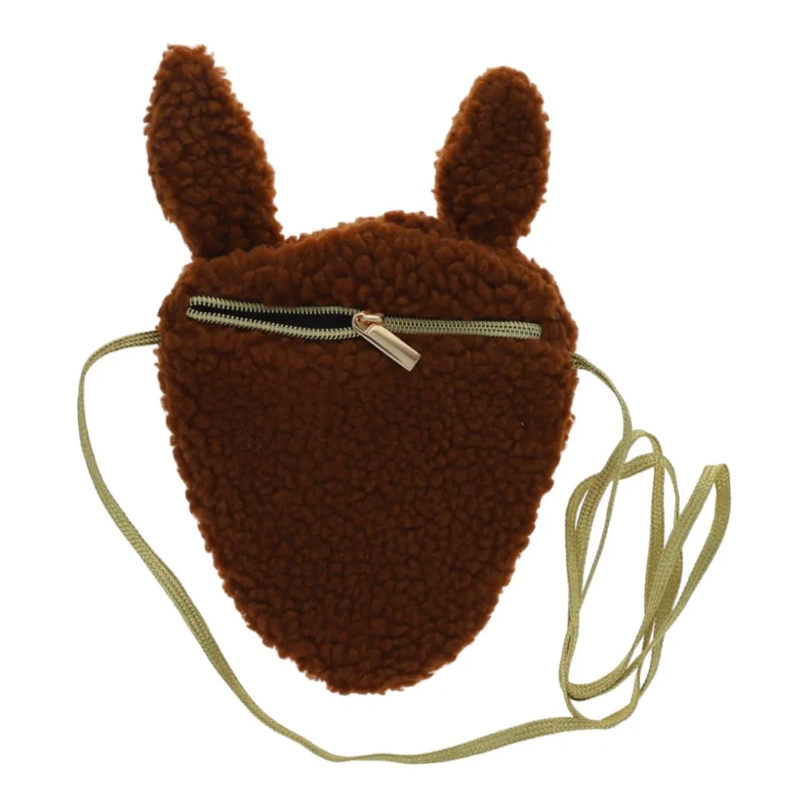 Sac biche bouclette marron