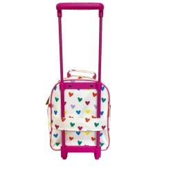 Sac cartable à roulettes enfant multicœurs