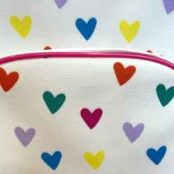 Sac cartable à roulettes enfant multicœurs