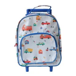 Sac cartable à roulettes véhicules et chiens - Croquette