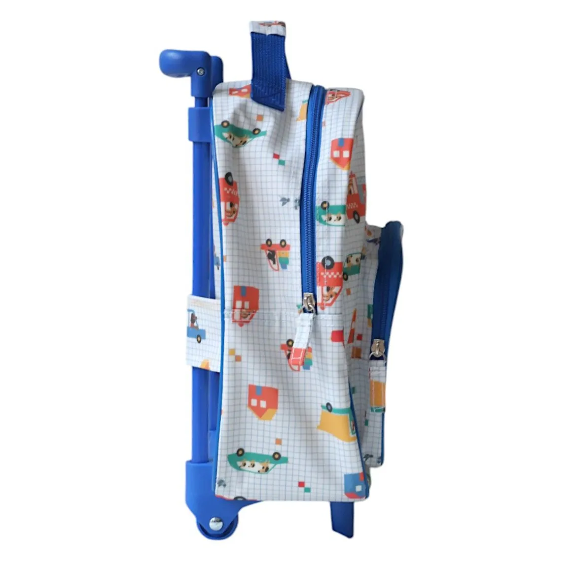 Sac cartable à roulettes véhicules et chiens - Croquette