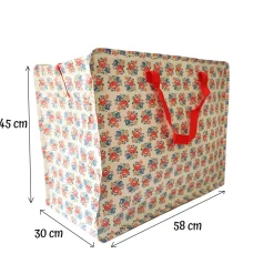 Sac de rangement à fleurs Polka Folk