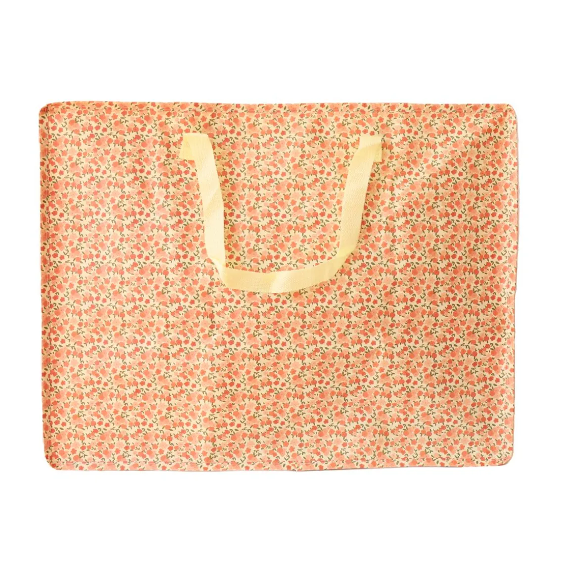 Sac de rangement à fleurs roses