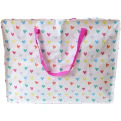 Sac de rangement coeurs multicolores