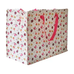Sac de rangement fleurs roses - La vie en rose