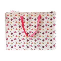 Sac de rangement fleurs roses - La vie en rose