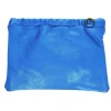 Sac pochette cuir bleu électrique