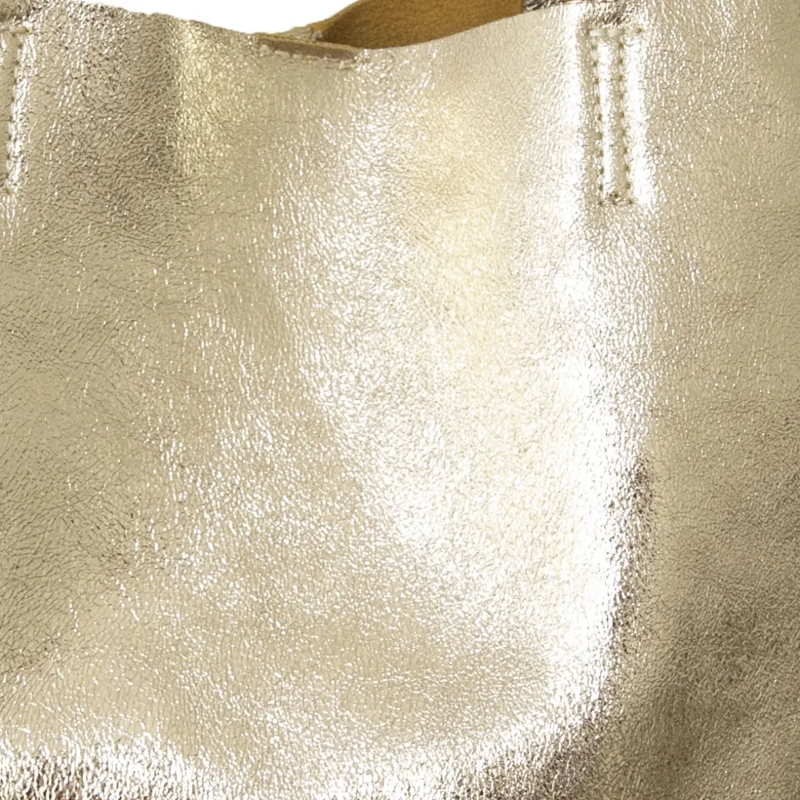 Sac tote bag cuir doré