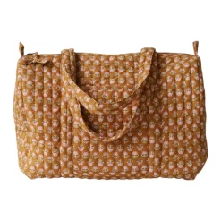 Sac week-end block print curry - Mariage Indien