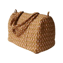 Sac week-end block print curry - Mariage Indien
