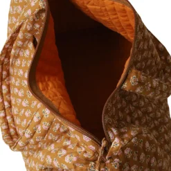 Sac week-end block print curry - Mariage Indien