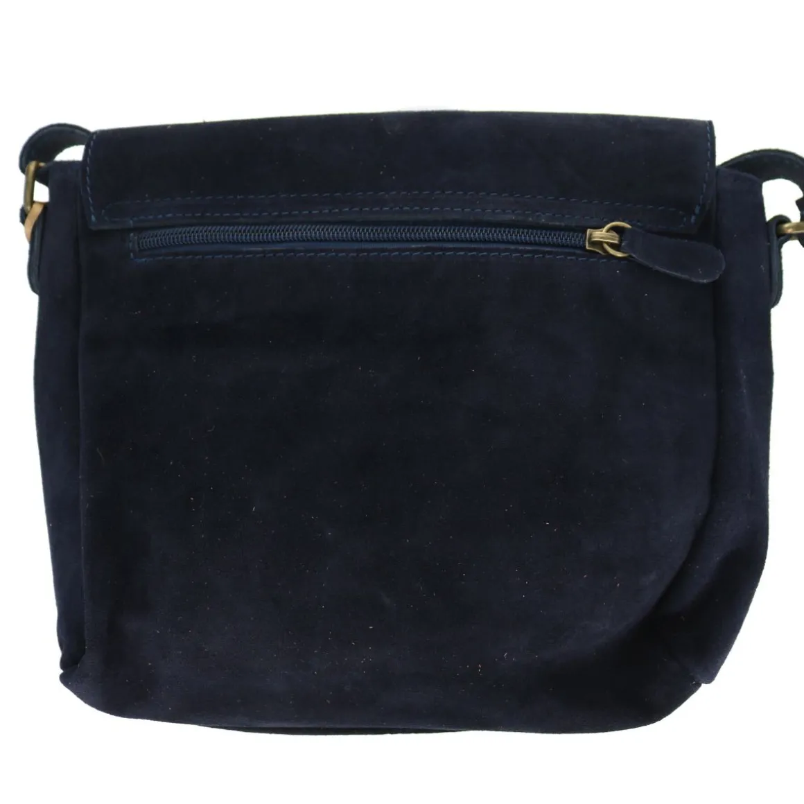 Sacoche cuir une boucle bleu foncé