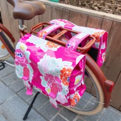 Sacoche pour vélo fleurs roses Datcha