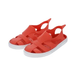 Sandales de plage bébé corail et blanc taille 22