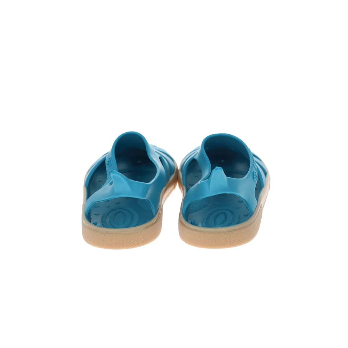 Sandales de plage bleu et beige