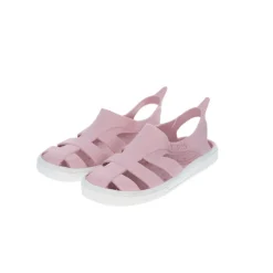 Sandales de plage rose et blanche