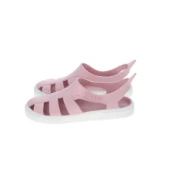 Sandales de plage rose et blanche