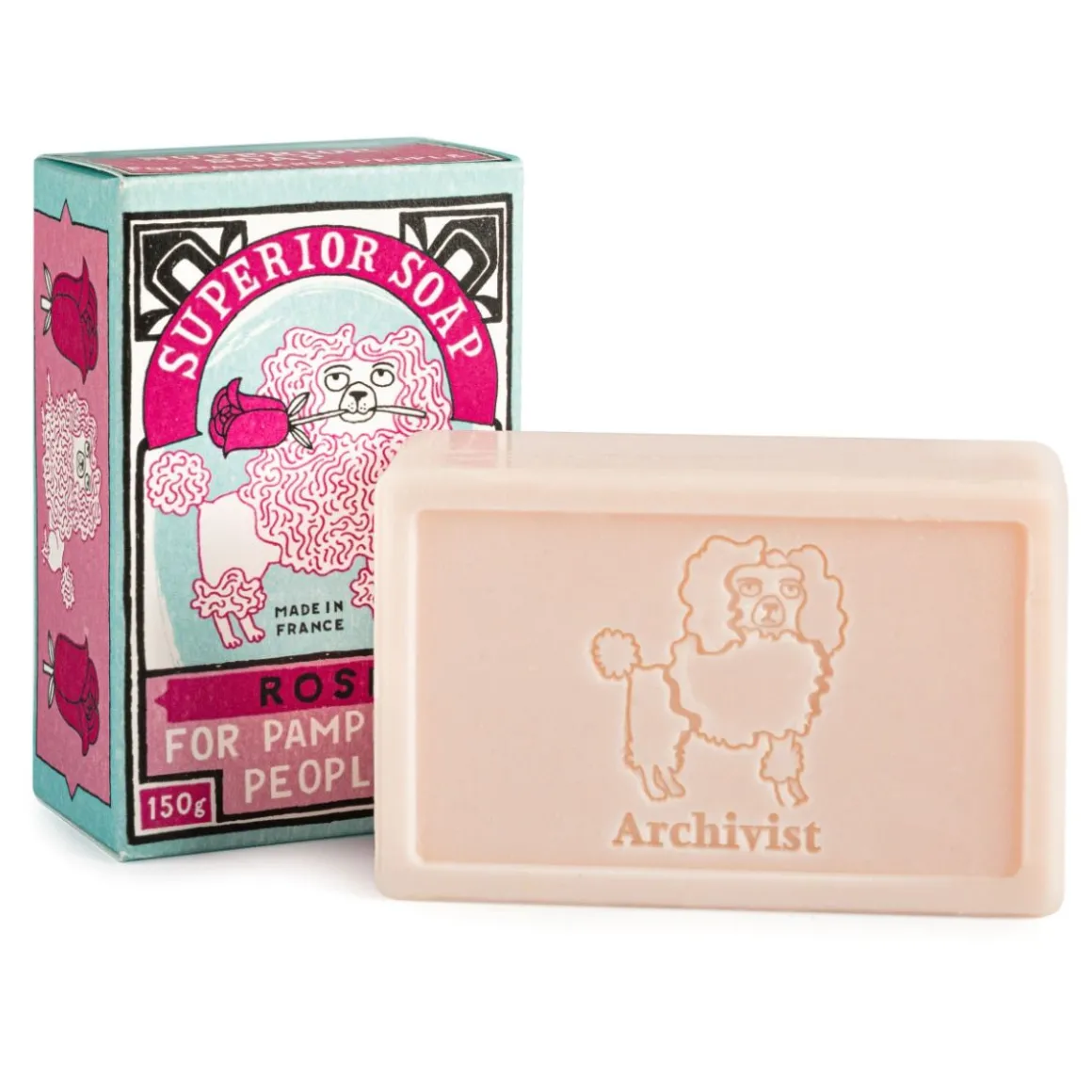 Savon caniche rose