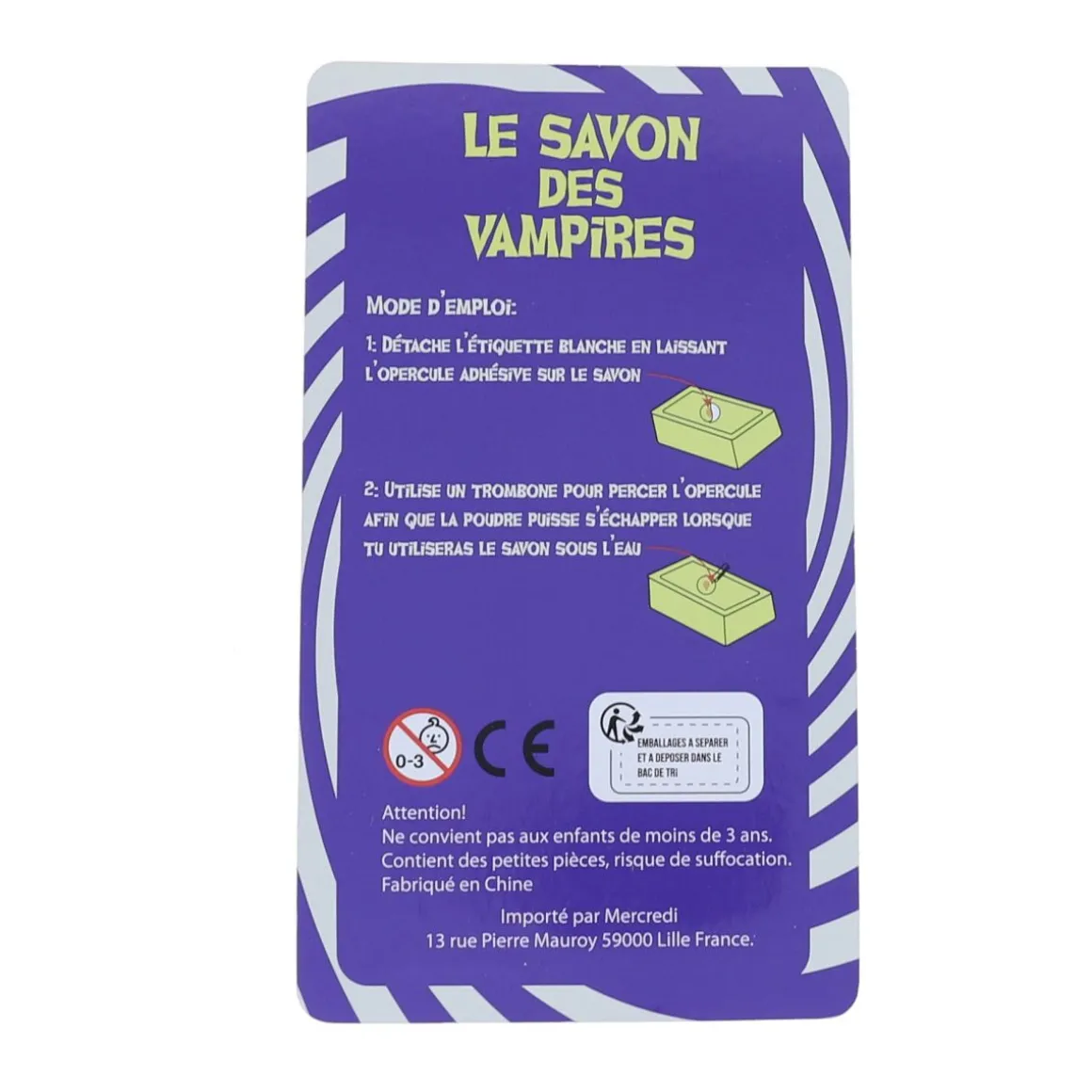 Savon farceur sang