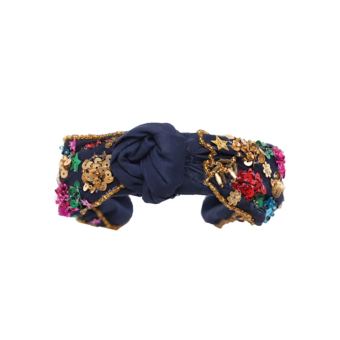 Serre-tête à sequins multicolores