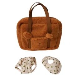 Set à langer pour poupée fausse fourrure et cœurs - Bébé Highland