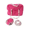 Set à langer pour poupée velours - La vie en rose