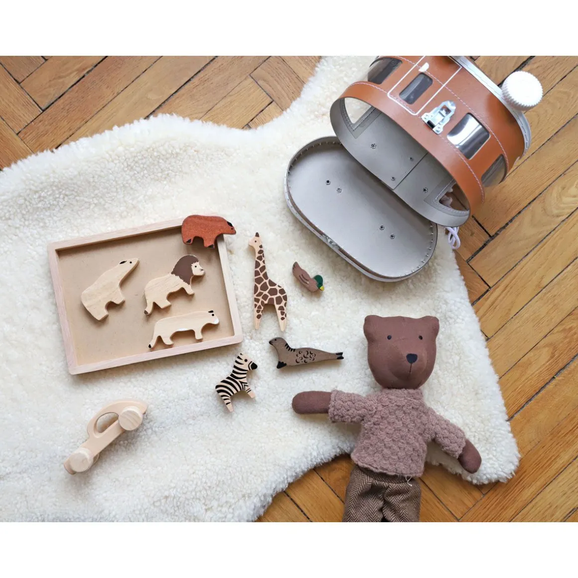 Set animaux en bois