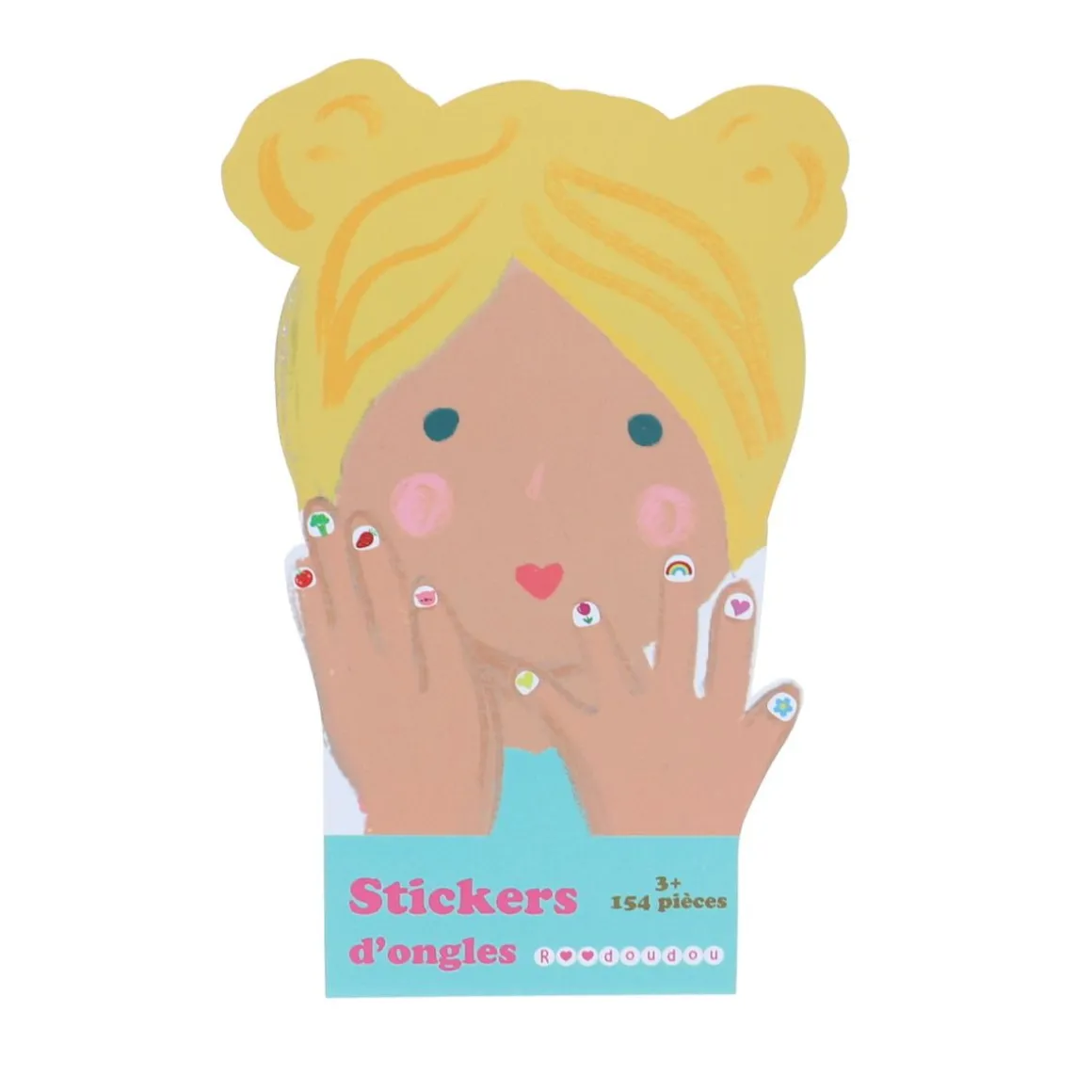 Set de 4 planches d'autocollants pour ongles fleurs
