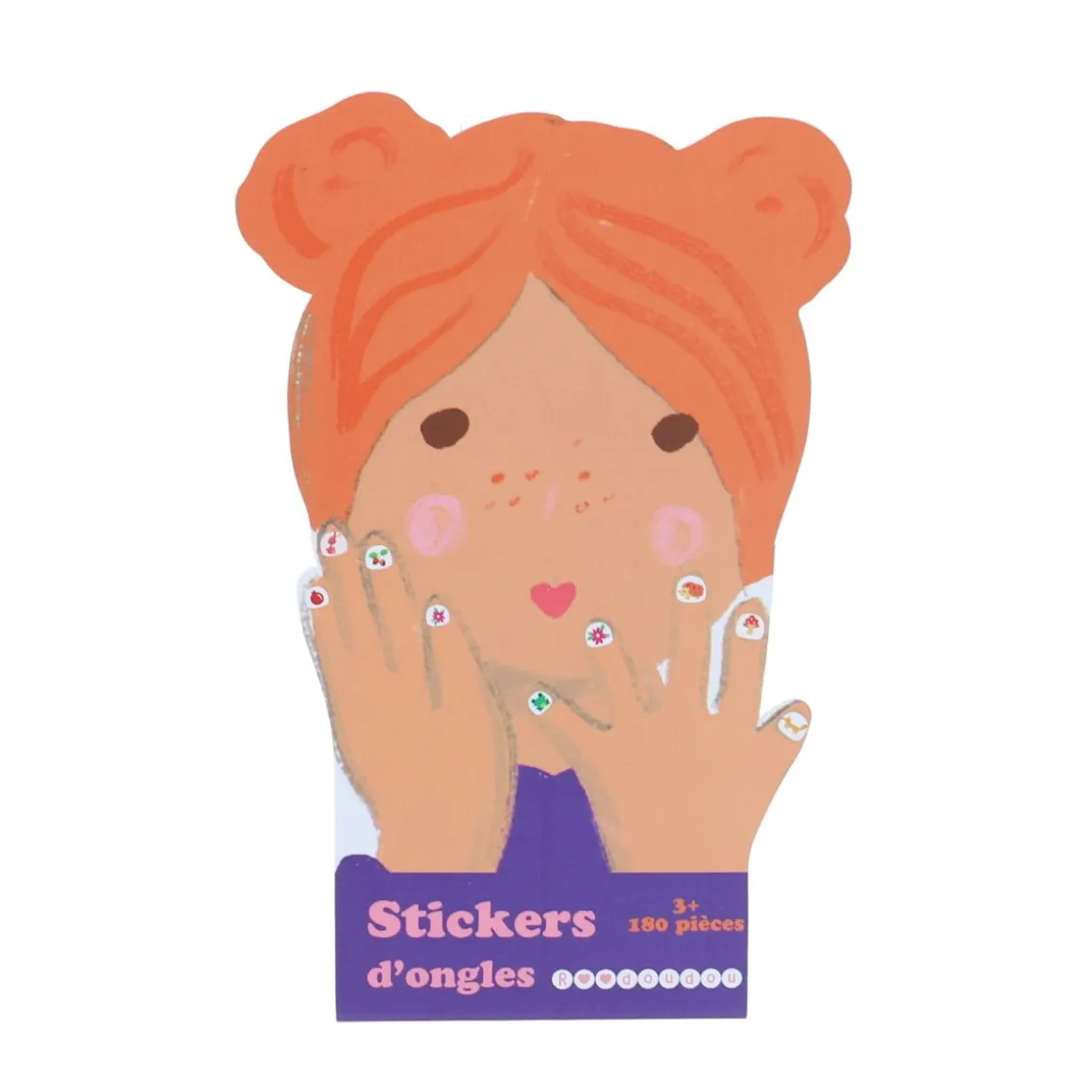Set de 4 planches de stickers pour ongles forêt