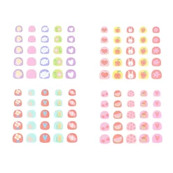 Set de 8 planches de stickers pour ongles girly