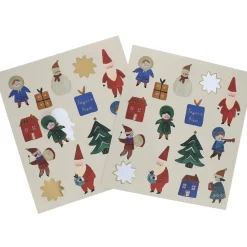 Set de 2 planches de stickers Noël