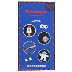 Set de 2 planches de tatouages temporaires "Astro"