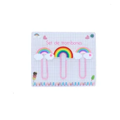 Set de 3 trombones arc-en-ciel