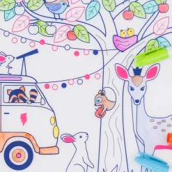 Set de table à colorier en silicone "Dream van"