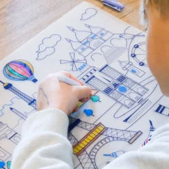 Set de table à colorier en silicone "Paris"