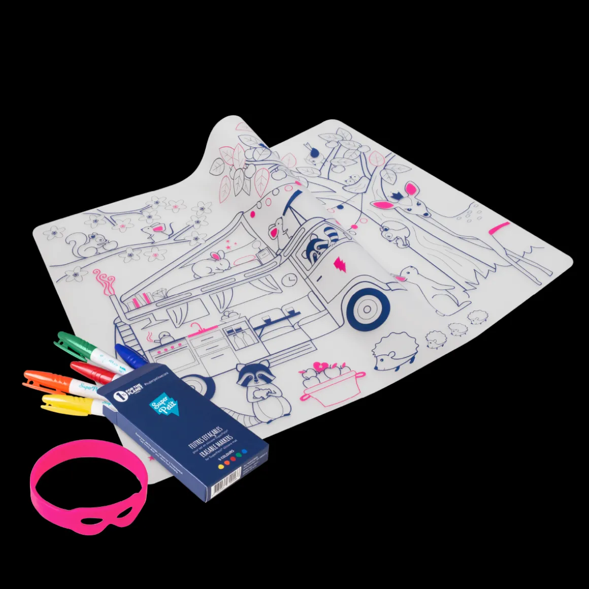 Set de table à colorier en silicone "Dream van"