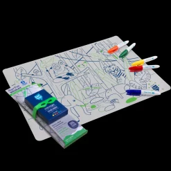 Set de table en silicone à colorier Jungle