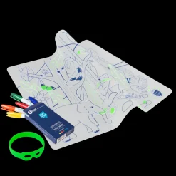 Set de table en silicone à colorier Jungle