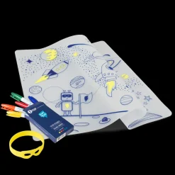 Set de table en silicone à colorier Espace