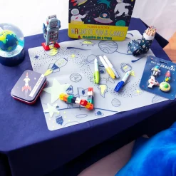 Set de table en silicone à colorier Espace