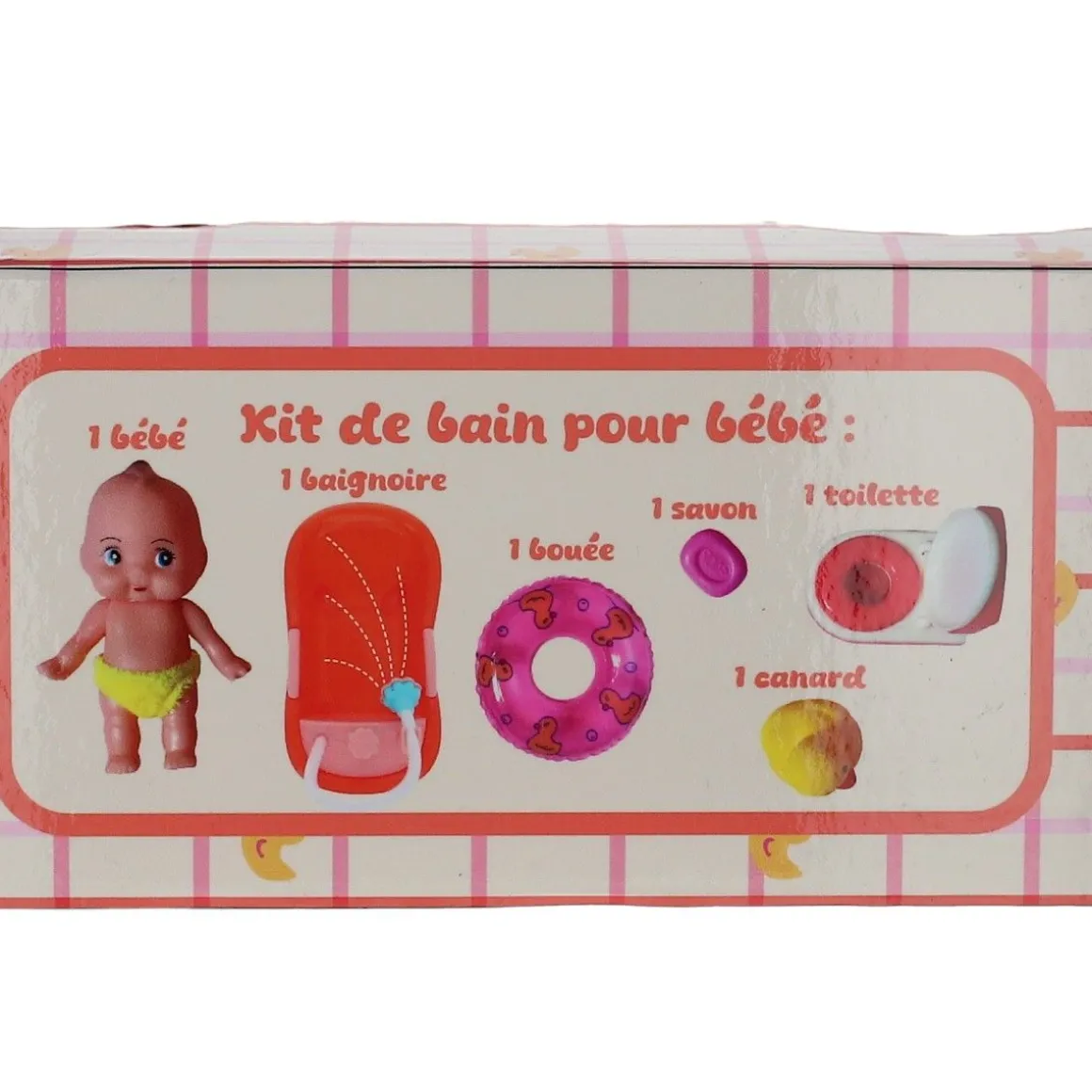 Set jeu salle de bain bébé miniature