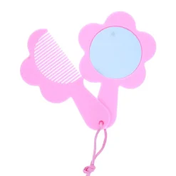 Set miroir peigne fleur